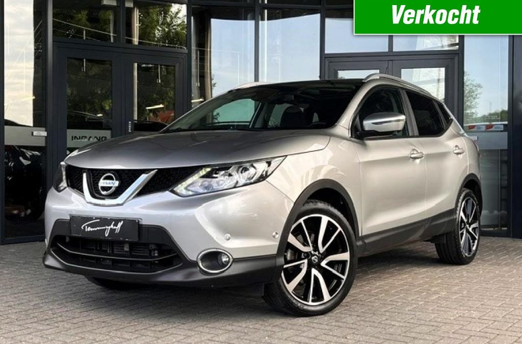 NISSAN QASHQAI 1.2 TEKNA AUT. – LEDER – NAVI – 360 CAMERA – PANO – TREKH.
